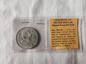 lot 118 image: Vintage Mexican Silver Dollars-Pesos - 1964 coin