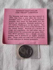 lot 138 image: 1981 Kennedy Half Dollar - Gem Proof condition