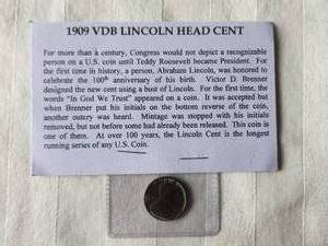 lot 173 image: 1909 VDB 1 Cent piece -Lincoln Head Cent