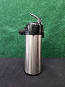 lot 27 image: Stainless steel - pump beverage dispenser
