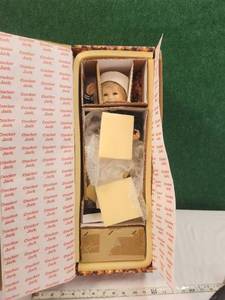 lot 112 image: Vintage Cracker Jack Doll in original box with certificate of Authenticity