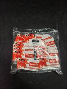 lot 146 image: Generous selection of Annie packs of rubber bands (300 per package) ready for resale