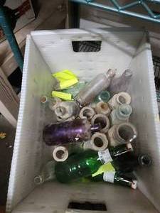 lot 184 image: Selection of vintage glass bottles