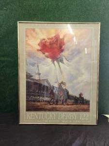 lot 249 image: Framed Kentucky Derby 122 print