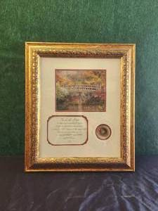 lot 258 image: Framed The Lord Prayer artwork