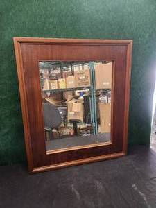 lot 290 image: Wood framed mirror