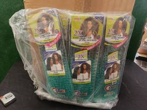 lot 291 image: Generous selection of 100% human hair wigs