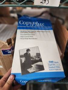 lot 296 image: About 9 packs of copy paper 8.5 x 14