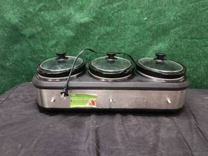 lot 326 image: Triple place slow cooker