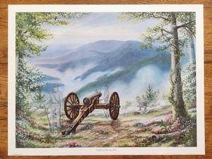 lot 39 image: Ready for your frame - Cumberland Gap Gray Ghost - limited Edition Print - Artist Rita A. Karr - signed and numbered -138 of 750 - (H)