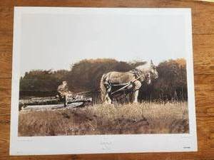 lot 94 image: Ready for your frame - Elwells Sawmill - limited Edition Print - Artist Andrew Wyeth - 25 by 32 - (S)