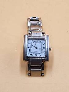 lot 193 image: Stainless steel square face watch
