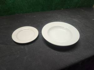 lot 342 image: Box of porcelain bowls and some plates