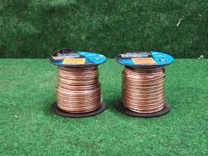 lot 155 image: 2 spools of standard speaker wire - 16 gauge-50ft