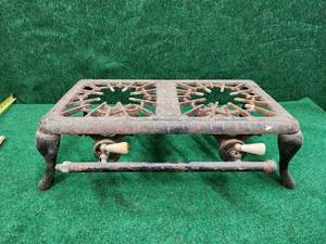 lot 177 image: Antique 2 place gas burner