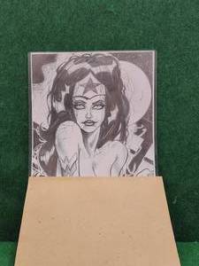 lot 223 image: Artist drawn Wonder Woman - Pat Carlucci comic artist