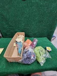 lot 236 image: Box of jewelry making and craft supplies