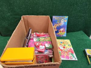 lot 237 image: Box of art and craft items for kids