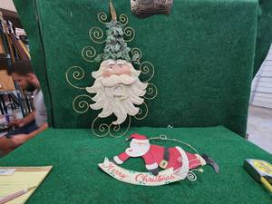 lot 238 image: Vintage Metal Christmas decorations
