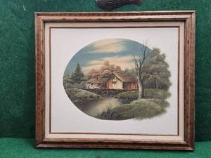 lot 154 image: Framed original painting on canvass