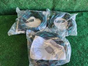 lot 272 image: Selection of 3 fully braided - 15 long HDMI cables - male to male