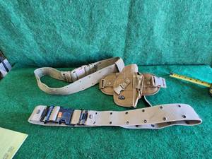 lot 283 image: Pistol holster with 2 belts
