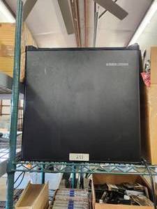 lot 288 image: Black& Decker black mini fridge - got cold