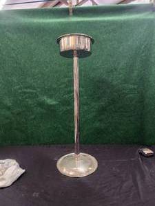 lot 87 image: Stainless steel wine bucket stand