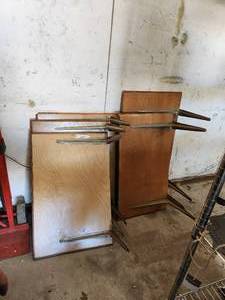 lot 347 image: Selection of wood shelfs
