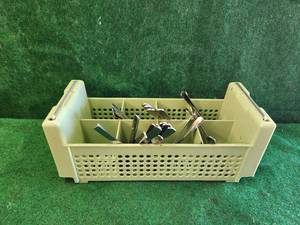 lot 365 image: Commercial utensil holder with some utensils