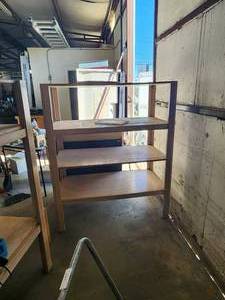 lot 260 image: Wood shelf unit - 48 x 60