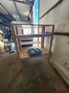 lot 261 image: Wood shelf - 48 x 60