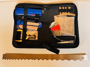 lot 24 image: Guitar Repair Tool Kit WNeck Straightness Check Tool