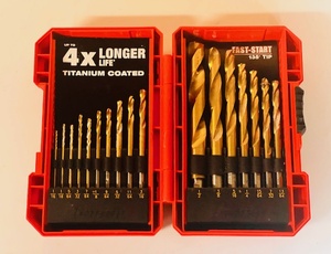lot 27 image: Bauer 17 Piece Titanium Drill Bit Set
