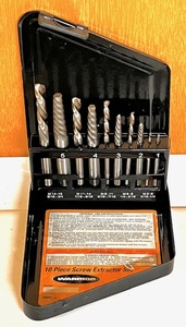 lot 62 image: Warrior Ten (10) Piece Screw Extractor Set