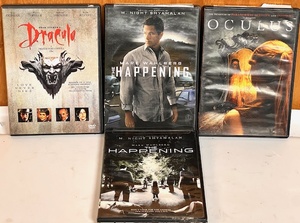 lot 247 image: Four (4) HorrorSuspense DVDs - Including Bram Stockers Dracula, The Happening, &amp Oculus