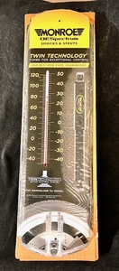lot 112 image: Monroe OESpectrum Shocks &amp Struts NEW Metal Wall- Hanging Thermometer