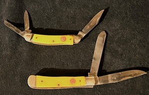 lot 123 image: Vintage United Boker Solingen, Germany Two &amp Three Bladed Pocket Knives