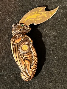 lot 204 image: Franklin Mint Knightstone Collections&nbsp Boris Vallejo Dragon Knife&nbsp