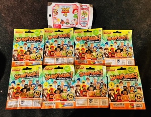 lot 206 image: One (1) Pack of 2018 Toy Story 4 Mystery Minis &amp Eight (8) Packs of Blokko Surprise Figure Packs