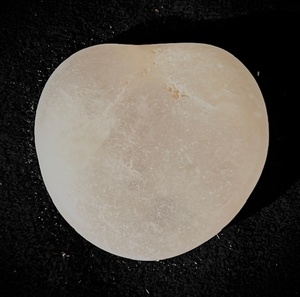 lot 214 image: White Quartz Polished Palmstone