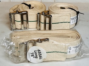 lot 279 image: Lot of Three (3) POSEY Gait Belt 6556L Posey Co Cotton 78 Ivory Green