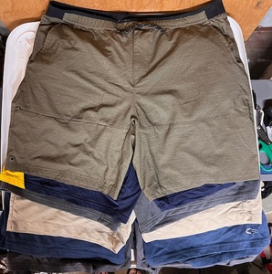 lot 293 image: Six (6) Pair of Mens Sizes XL, XXL, &amp 42 Shorts - Including Columbia, Champion, &amp Under Armour