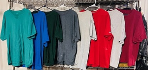 lot 296 image: Eight (8) Sizes 2x-3x Mens T-Shirts in Assorted Colors