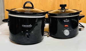 lot 299 image: CrockPot Model SCR-200-B &amp Rival Slow Cooker Model MD-YHJ20DB 2qt