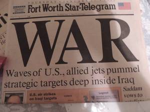 lot 536 image: FORT WORTH STAR TELEGRAM   -  WAR  1191991 IRAQ AN. 21, 2009