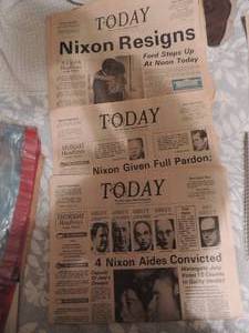 lot 537 image: TODAY- FLORIDA SPACE AGE NEWSPAPER - NIXON