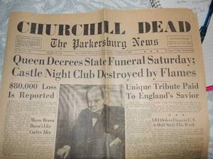 lot 575 image: CHURCHILL DIED - JAN. 25, 1965