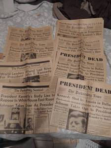 lot 577 image: KENNEDY -  JFK SHOT, FUNERAL, JOHNSON TAKES OFFICE,  OSWALD KILLED