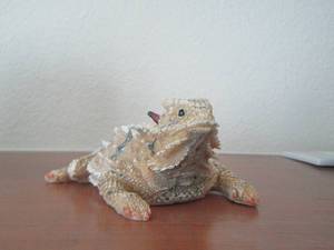 lot 19 image: STONE  HORNY TOAD 6x3
